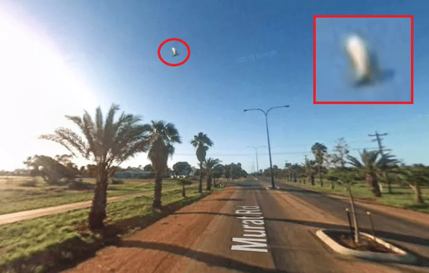 A gray UFO in Exmouth, Australia