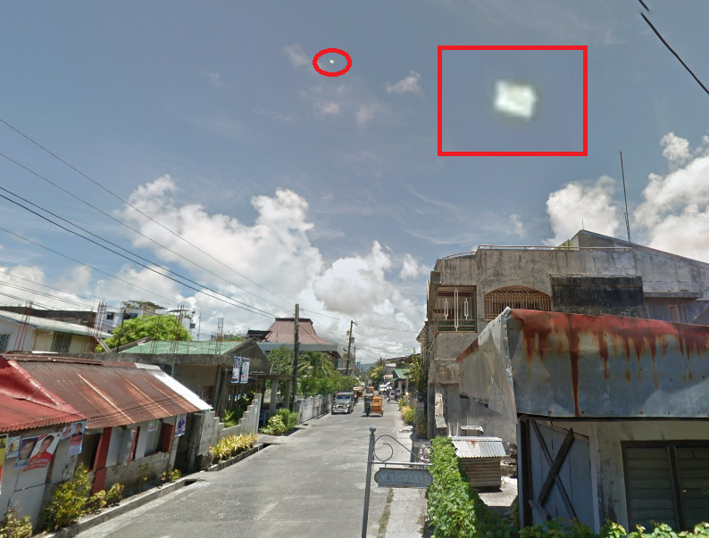Rectangular UFO over Virac, Philippines