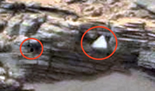 Une étrange forme triangulaire découverte sur Mars