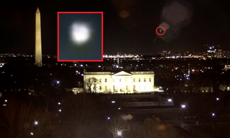 A UFO flew over the White House in February 2022