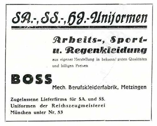 Hugo Boss habillait les nazis : une sombre réalité historique