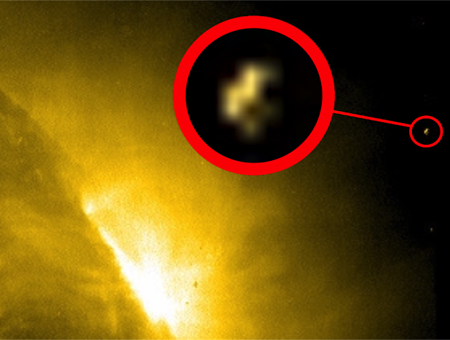 Huge UFO spotted near the sun by NASA