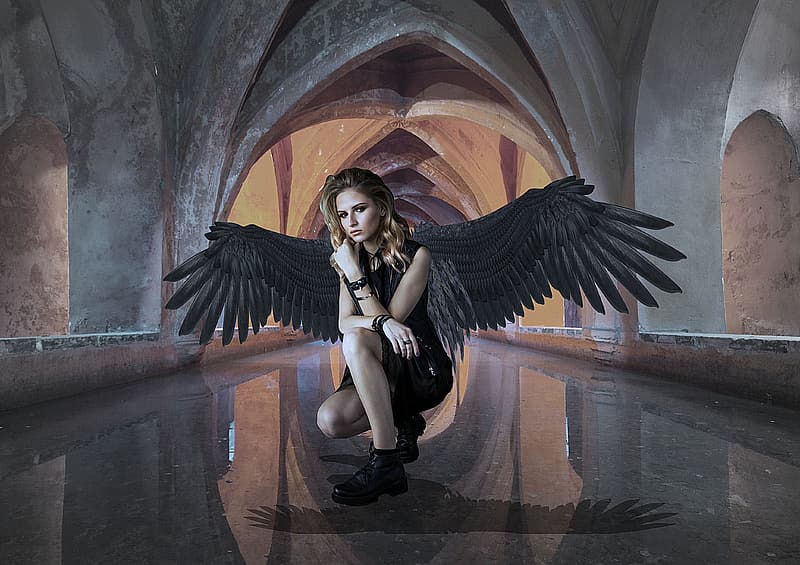 Angel devil girl