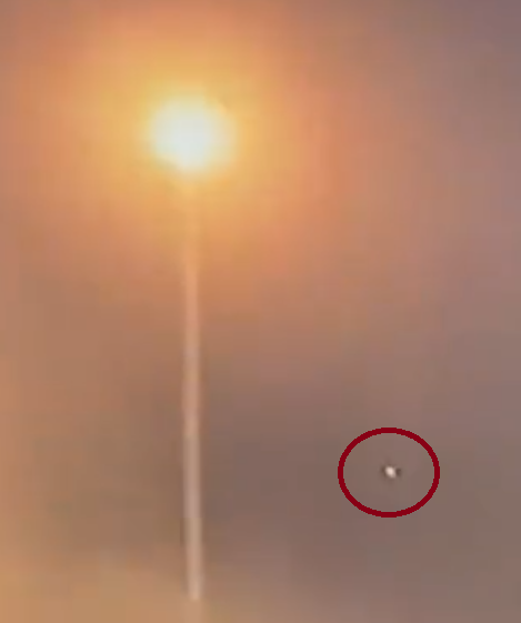 UFO filmed over Gaza in October 2023