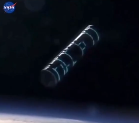 Una cámara en la Estación Espacial Internacional grabó un OVNI